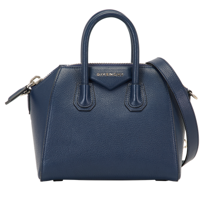Mini Antigona, &pound;850, Handbags, Blue, Leather, Front view